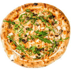 Піца з курячим філе, грибами та трюфелем